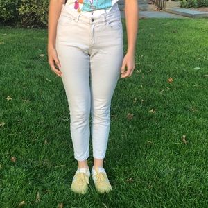 Michael Kors White Blue Jeans